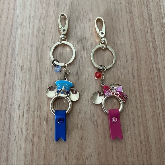 Disney Accessories - TOKYO DISNEY Mickey Mouse and Minnie Matching Train Handle Keychains Blu…